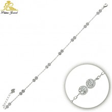  Gümüş Zirkon Taşlı Bilezik / Bileklik